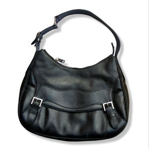 Moon bag shoulder leather bag